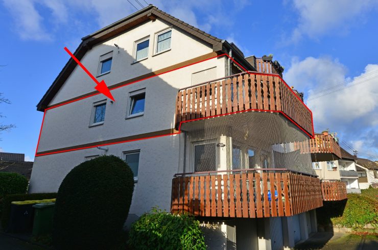 3-Zimmer-Wohnung mit großem Balkon und Garage